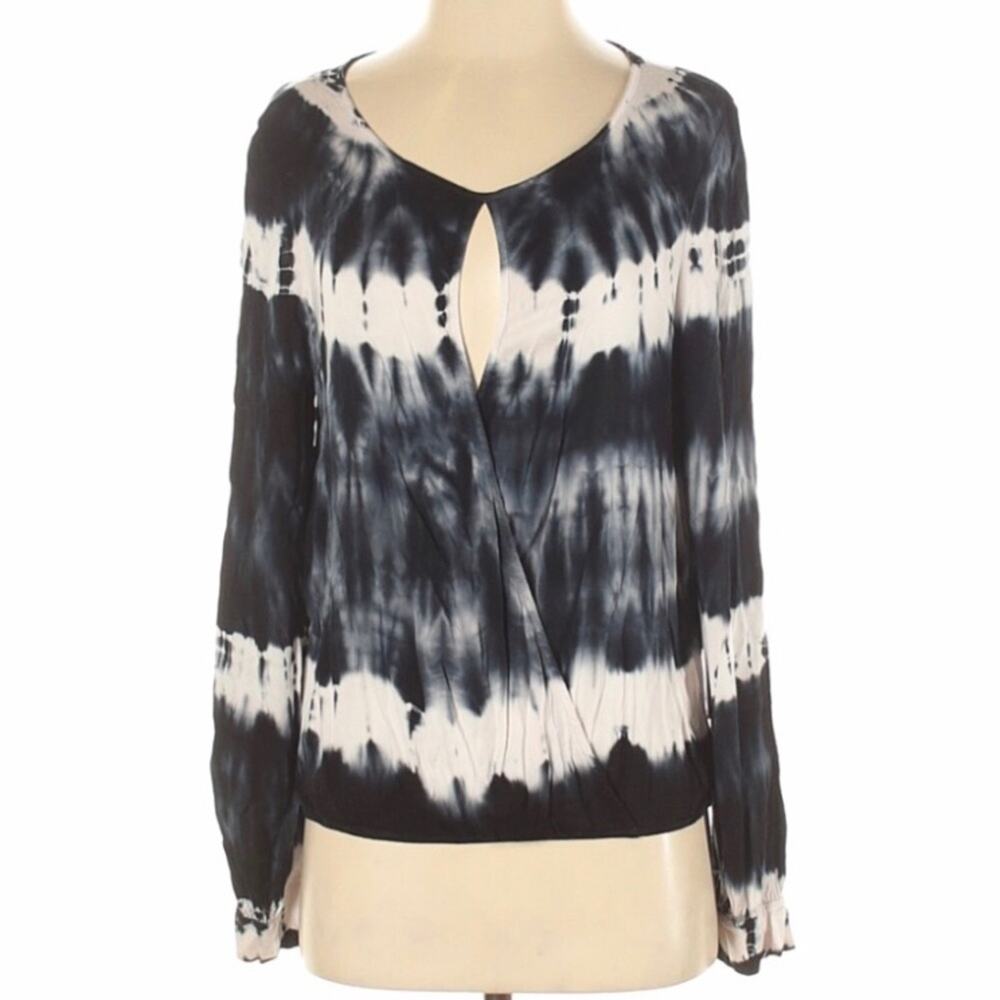Young Fabulous & Broke Tie Dye Wrap Blouse